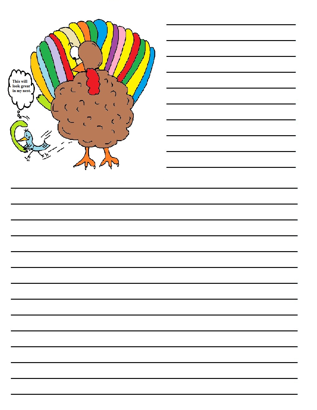 Thanksgiving Writing Paper Free Printable Printable Form, Templates